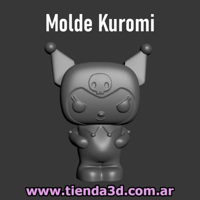 kuromi vaso fiori muffa casa muffe pentola pentole cemento gesso artigianato fioriera calcestruzzo 3d print model - Mito3D