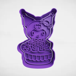 kuromi halloween cookie cutter cutters stl molds sanrio 3d print model - Mito3D