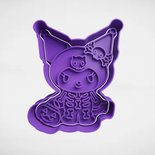 Kuromi cadılar bayramı kurabiye kesici kesiciler stl kalıplar Sanrio 3d print model - Mito3D
