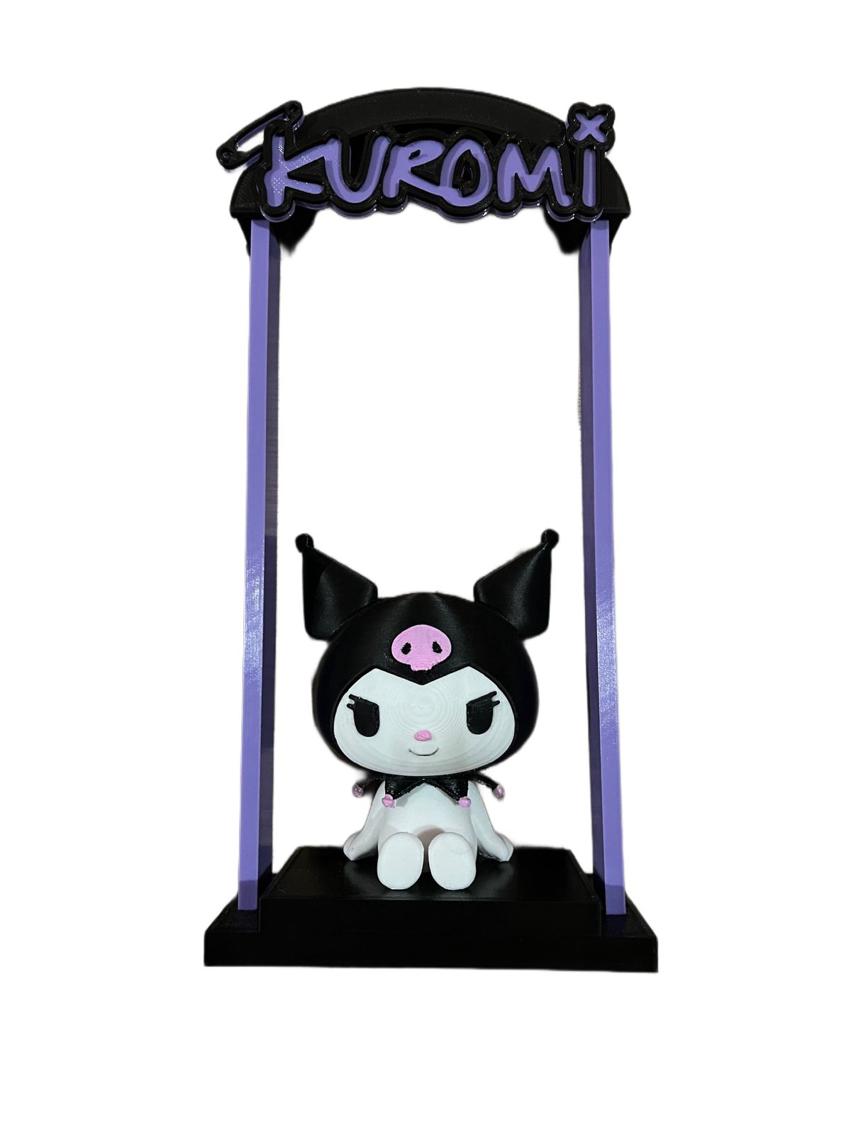 kuromi fone ouvido suporte ei gatinha fones cabine sanrio computador audio decoração impresion3d 3D print model - Mito3D