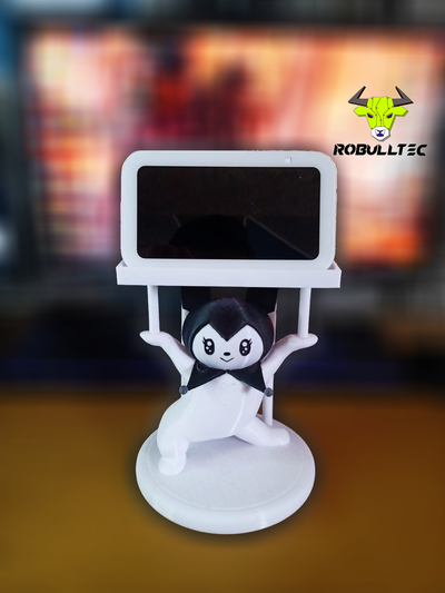 kuromi holder alexa art hellokitty soporte wallmount mount robulltec 3d print model - Mito3D