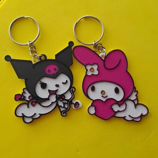 kuromi key ring keychain melany varied anime hello kitty souvenir 3d print model - Mito3D