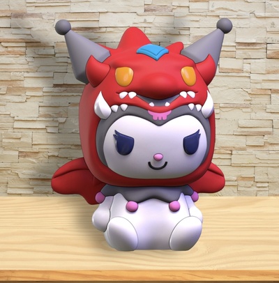 kuromi slifer yugioh art kitty cinnamoroll yugi cartas sanrio dragon 3d print model - Mito3D