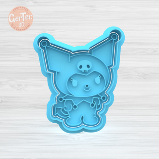 kuromi stamp cutter cookie kitty seal mass cookies cold porcelain ceramics 3d print model - Mito3D
