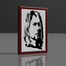 kurt Cobain décoratif Cadre 3d print model - Mito3D