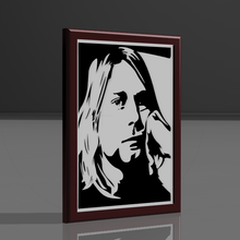 kurt cobain decorative frame 3d print model - Mito3D