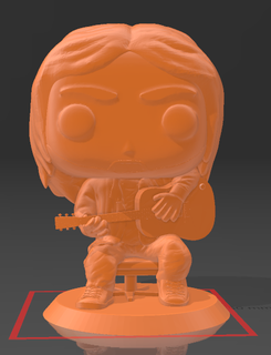 kurt Cobain funko angeschlossen Nirwana Waffen Spielzeuge Kunst Mode Felsen hq Puppe 3d print model - Mito3D