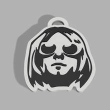 kurt Cobain llavero llave anillo nirvana 3d print model - Mito3D