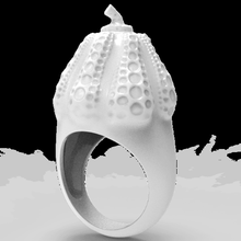 kusama pumpkin jewelry ring 3d print model - Mito3D