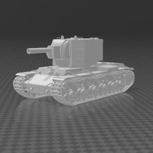 kv 2 Panzer verkohlen ussr 3d print model - Mito3D