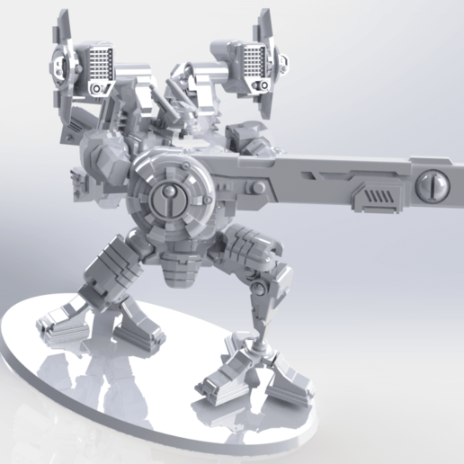 kv129 stormrise battle suit gioco tau warhammer 40k xenos vestiti da combattimento wargames-giochi di guerra mecha mech xv128 xv129 seme stormsurge 3D print model - Mito3D