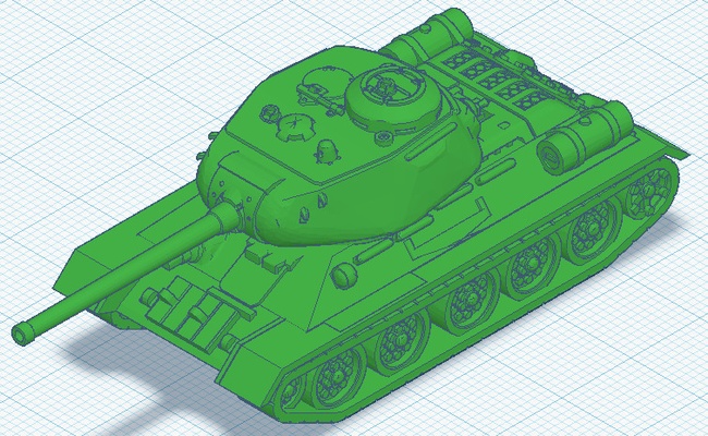 kv 34 s t34 kv1s game 3d print model - Mito3D