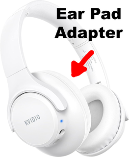 kvidio headphones ear pad upgrade adapter Gadget turtle beach audio earpad headphone bluetooth hyperx technica replacement plate free 3d print model - Mito3D