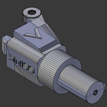 kwa kriss Vektor aeg m4 Lager Tube Adapter Modell 3d print model - Mito3D