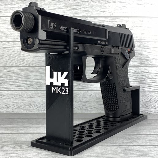 kwa ksc hk mk23 airsoft pistolet afficher supporter 3D print model - Mito3D