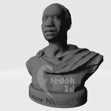 kwame nkrumah bust art kwamenkrumah ghana francis nwia-kofi ngonloma francisnwiakofingonloma osagyefo africa guinea 3d print model - Mito3D