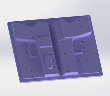 Kydex molde Tauro g3 toro funda iwb vacío formando revista toto 3d print model - Mito3D