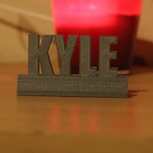 kyle stand art name kids bedroom cool decor decoration small gift 3d print model - Mito3D