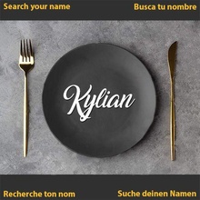 kylian name banquet wedding communion dinner plate table decoration tablename 3d print model - Mito3D