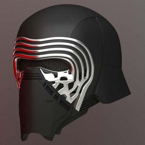 kylo Rens Helm Mode Visier der Bösewicht sein syfy star wars Stern Raum sith scifi Replikat ren prop Maske halloween böse Kostüm cosplay Rüstung 3D print model - Mito3D