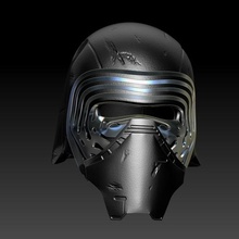 kylo ren casco vari starwars 3d print model - Mito3D
