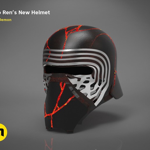 kylo ren kask star wars yok oyun yeni knight dakr kuvvet sipariş jedi gerçek boyutu giyilebilir savaşlar yıldız oyuncak zırh 3D print model - Mito3D