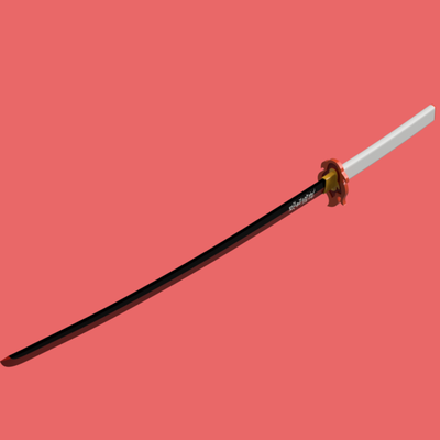 kyojuro rengoku katana espada anime manga animación demonio asesino 3d print model - Mito3D