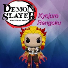 kyojuro rengoku funko chibi risa juguete dibujos animados demonio asesino kimetsu yaiba 3d print model - Mito3D