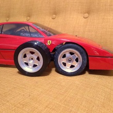 kyosho ferrari f40 Felgen mit Reifen verschiedene Rad jahrgang 3d print model - Mito3D