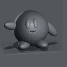 Kirby juego figurilla miniatura nintendo vídeo juegos lindo decoración 3d print model - Mito3D