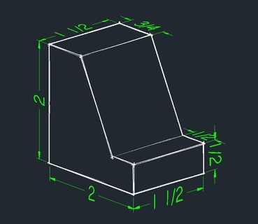 l-block basic block simple test 3d print model - Mito3D