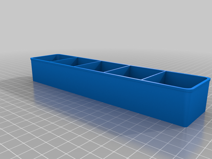 l-boxx einsatz 1x4 sortiereinsatz hobby 3d print model - Mito3D