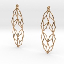 l-system earrings jewelry 3d print model - Mito3D