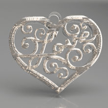 love earrings jewelry valentines day valentine amour earring pendants pendant 3d print model - Mito3D