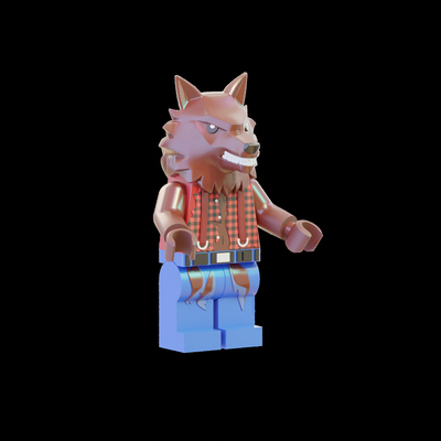 l3 go hombre lobo juego 3d print model - Mito3D