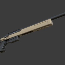 l96 vücut takım mod 2 taktik tüfek silah ağızlık airsoft iyi Keskin nisanci 3d print model - Mito3D