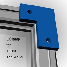 l morsetto t slot strumento v clampfor di estrusione alluminio Stampante 3d componente a parte cnc connettore 3d print model - Mito3D