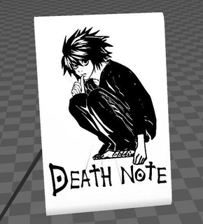 l death note cell phone holder Various support for cellular porta riuk 3d print model - Mito3D