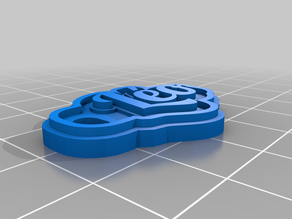 l key ring 3d print model - Mito3D