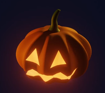 l mpara con forma de calabaza de halloween jack-o'-lantern halloween pumpkin  3d print model - Mito3D