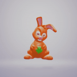 l rabbit Art rabbit leo rodent carrot ear forest animal farm hutch  3d print model - Mito3D