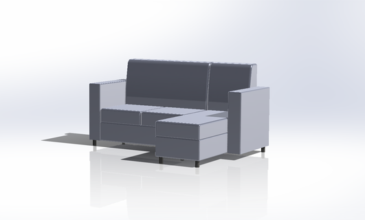 gestalten Sofa Couch 1 12 Diorama Müll Stuhl Zimmer Sessel Zuhause Haus Möbel Puppe 3d print model - Mito3D