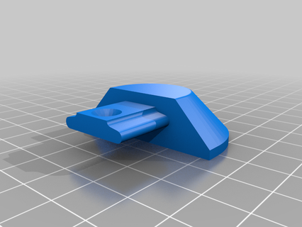 l track angled end cap  3d print model - Mito3D