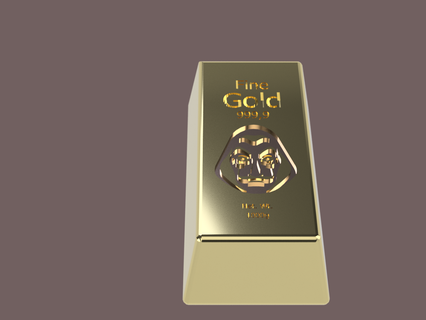 casa papel goldable haus des i soldi oro bar 3d print model - Mito3D