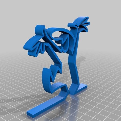 la linha 1 003 animação italia osvaldo cavandoli 2d_art 3D print model - Mito3D