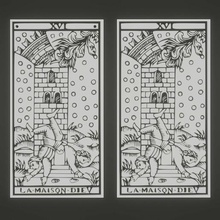 la maison dieu tarot card torre casa de dios reiki arcanos mayores arcana cartas 3d print model - Mito3D