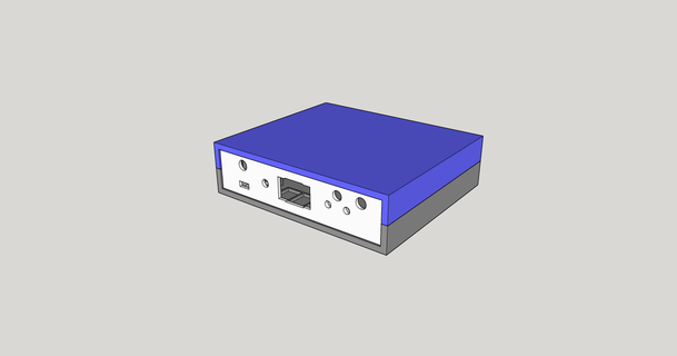 laboratório fornecem caixa servidor casco atx USB ajustável banana volt 3d print model - Mito3D