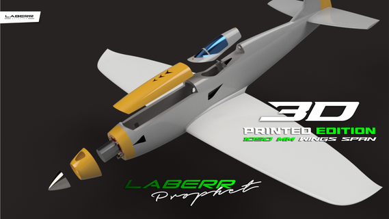 laberr prophète tester dossiers 3d imprimé rc avion éloigné contrôle impression coureur reno course vitesse 3d print model - Mito3D