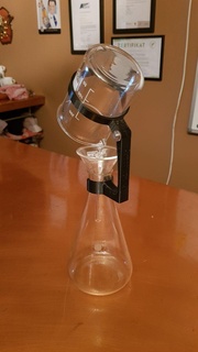 laboratory glass holder erlenmeyer lab bottle bracket 3d print model - Mito3D
