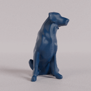 Labrador figure animal art chien statue taureau 3d print model - Mito3D